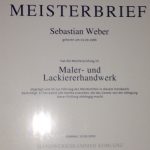 Meisterbrief Weber